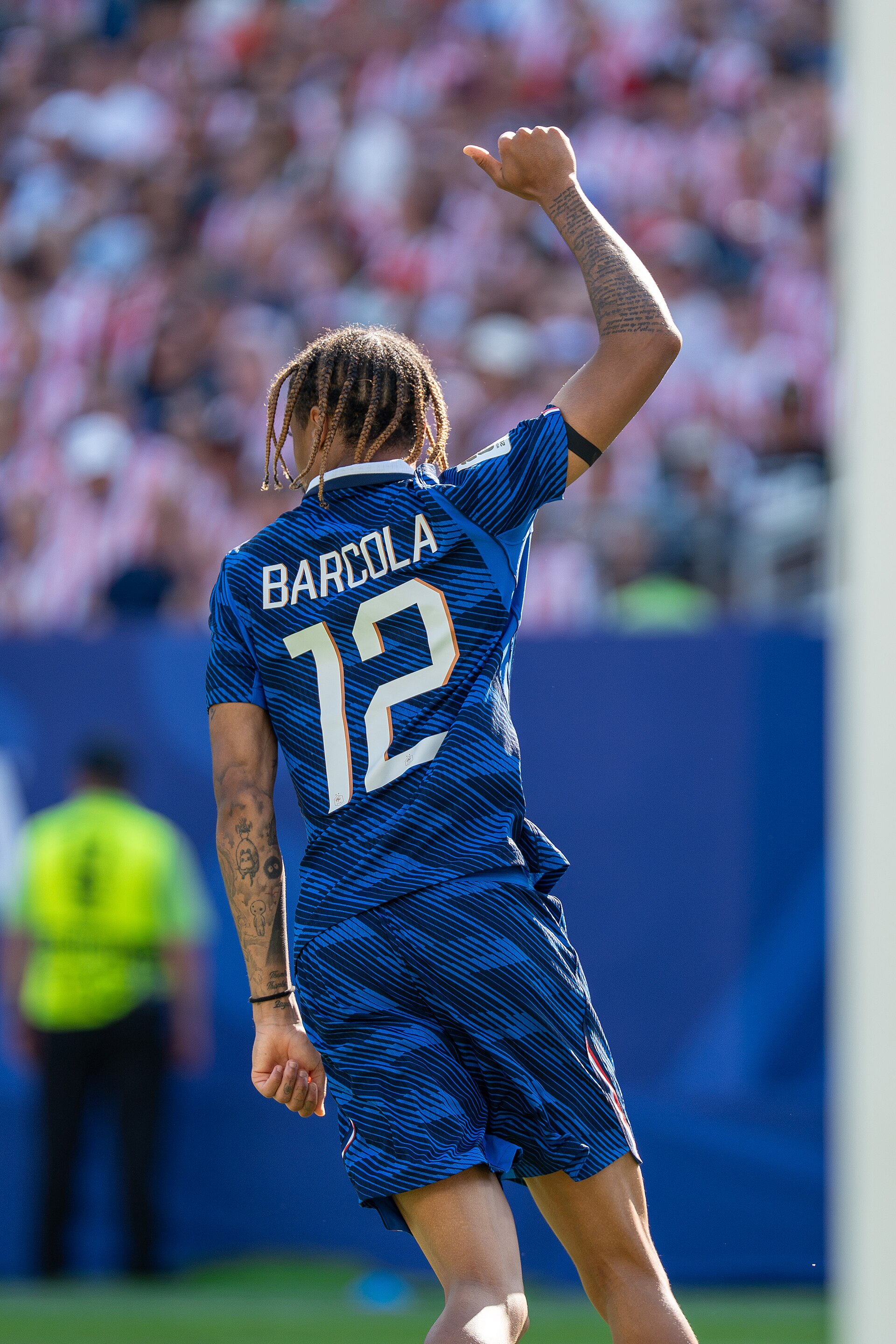 Bradley Barcola during France v Paraguay at the 2026 FIFA World Cup