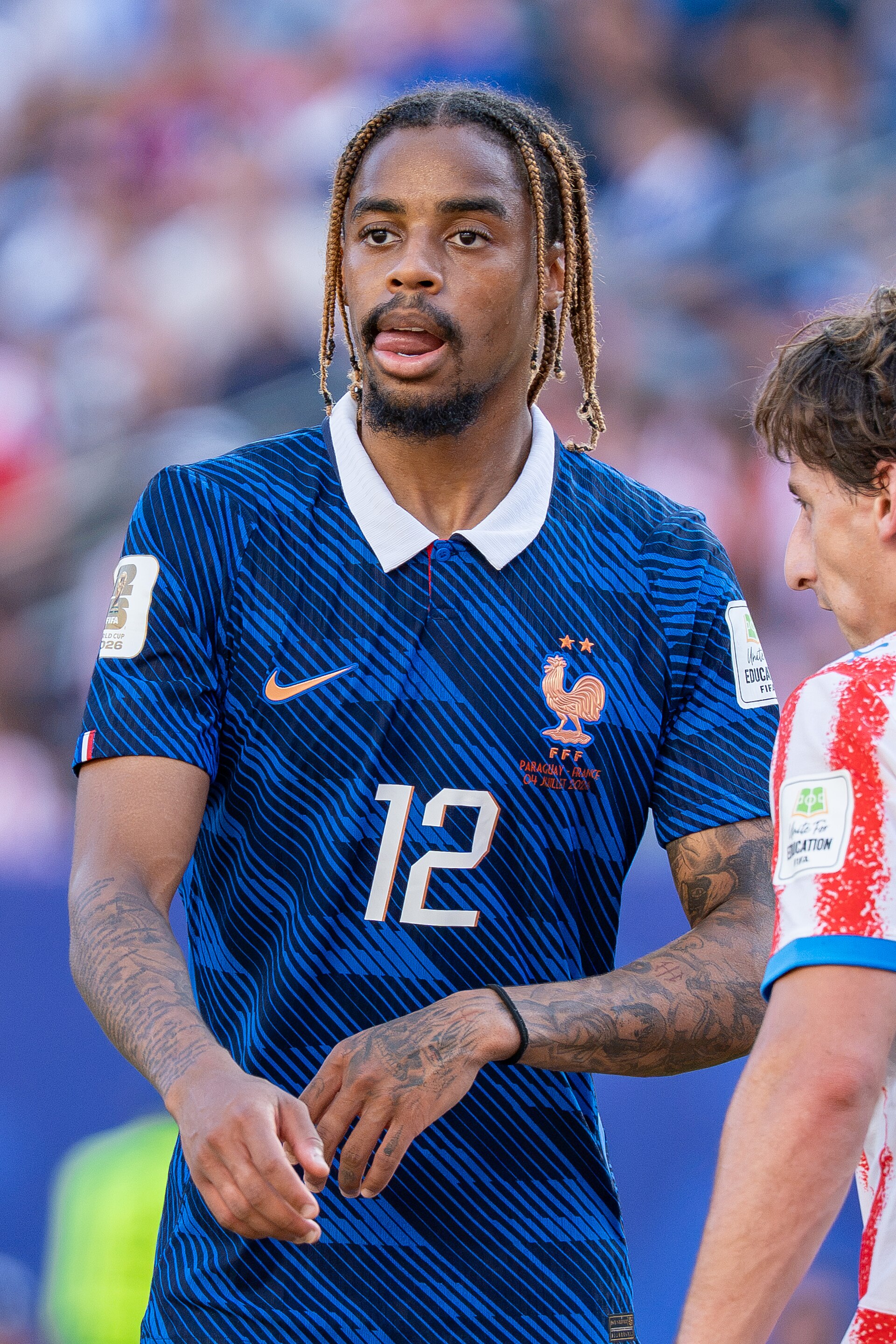 Bradley Barcola during France v Paraguay at the 2026 FIFA World Cup