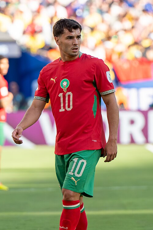 Brahim Diaz during Brazil v Morocco on 13 June 2026 at the 2026 FIFA World Cup at NY/NJ Stadium in East Rutherford, NJ