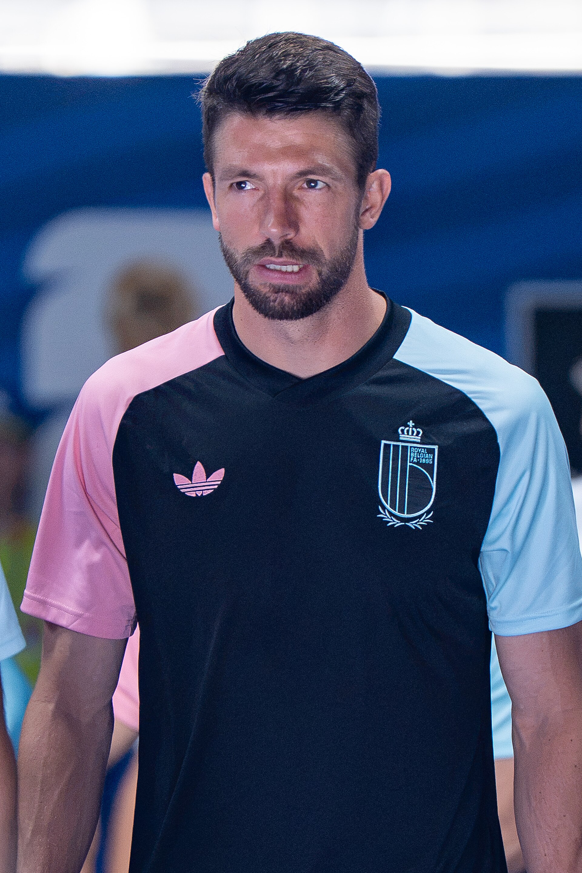 Brandon Mechele during Belgium v United States at the 2026 FIFA World Cup