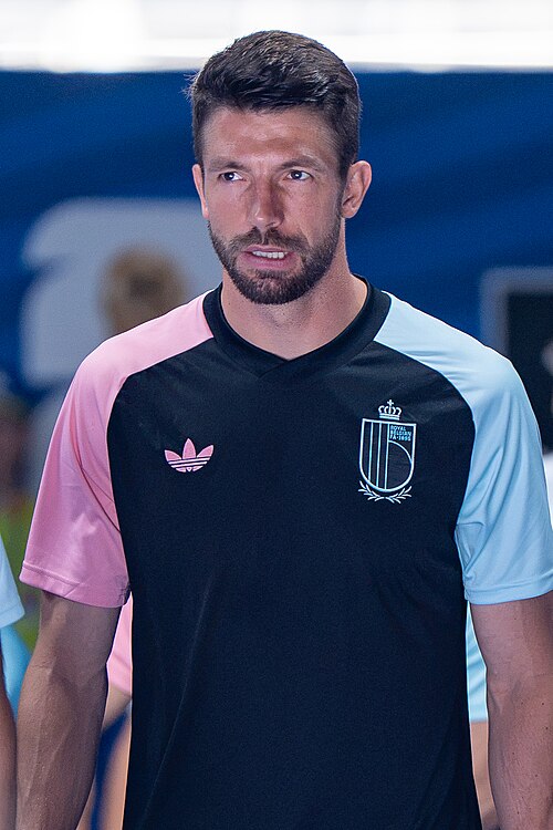 Brandon Mechele during Belgium v United States at the 2026 FIFA World Cup