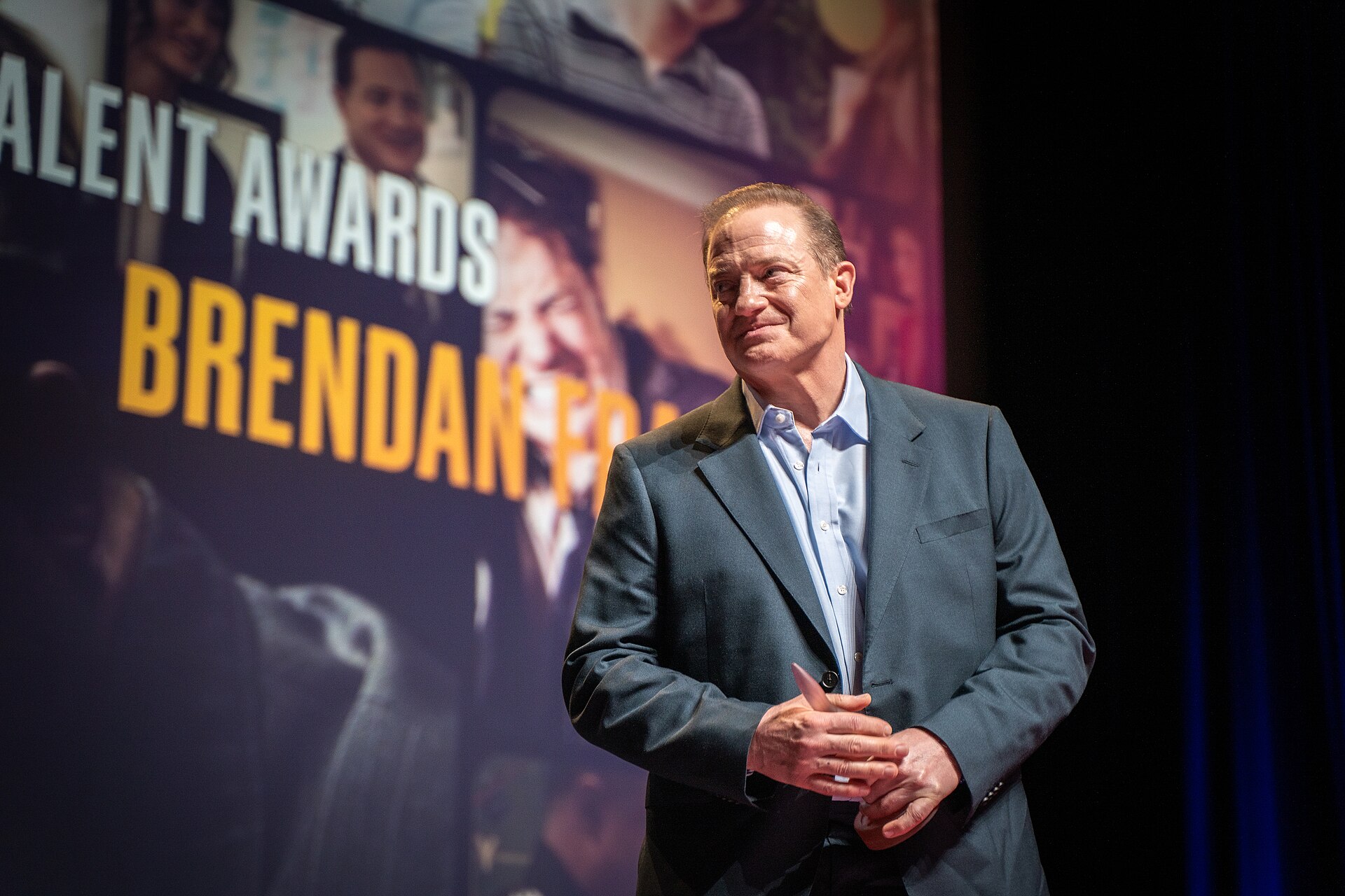Brendan Fraser at Deauville American Film festival for his Talent Award and AVP