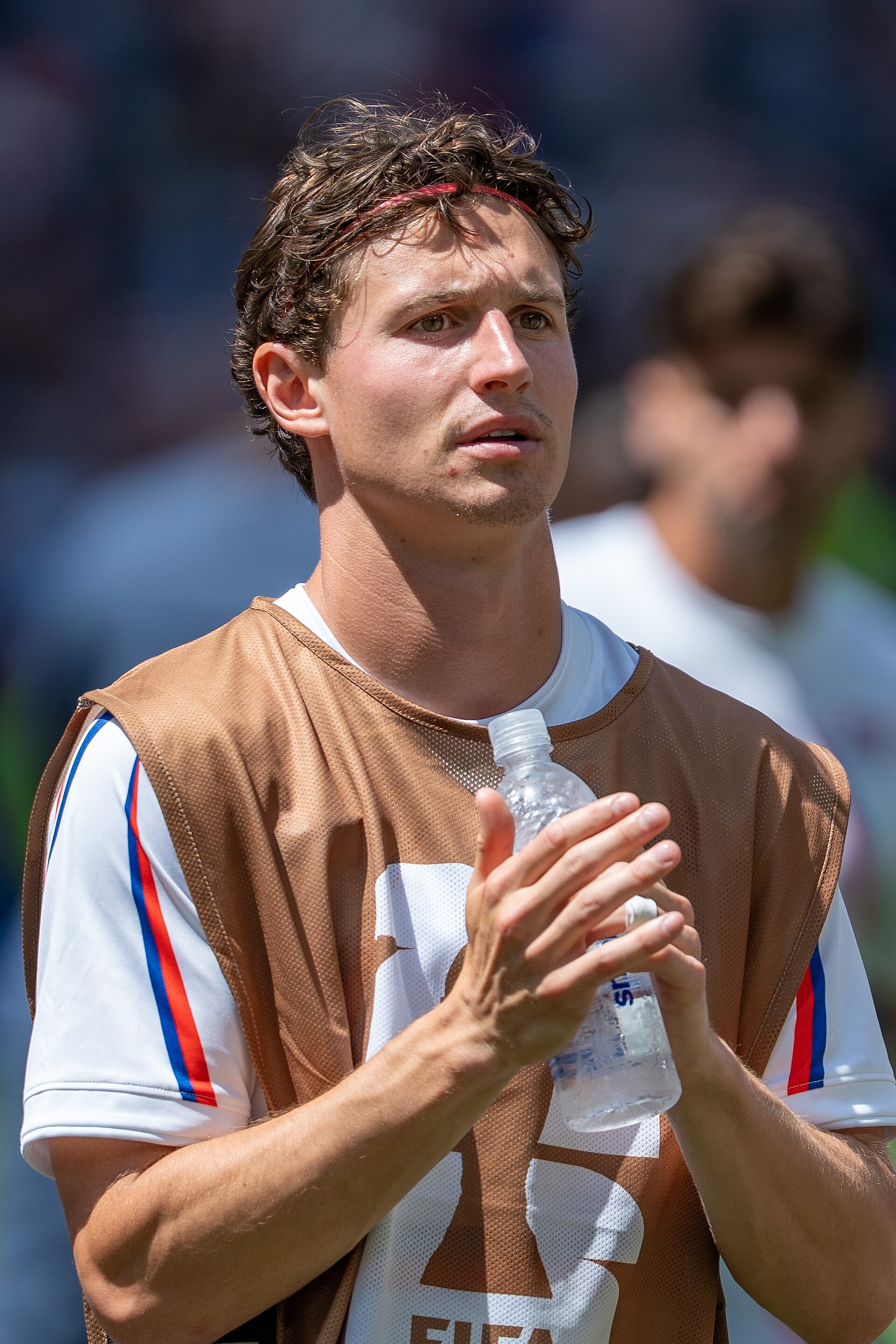 Brenden Aaronson during United States v Australia on 19 June 2026 at the 2026 FIFA World Cup