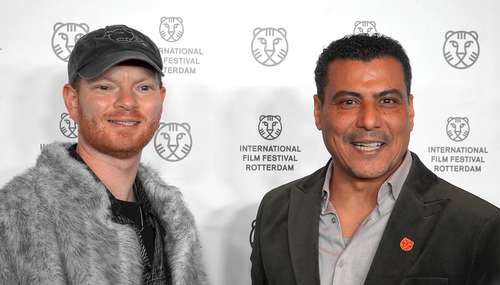 Brian Den Hartog and Zouhair Mtazi at the opening night for International Film Festival Rotterdam 2026