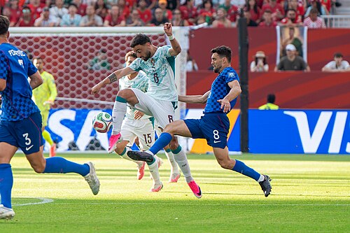 Bruno Fernandes Mateo Kovacic during Croatia v Portugal on 2 July 2026 at the 2026 FIFA World Cup