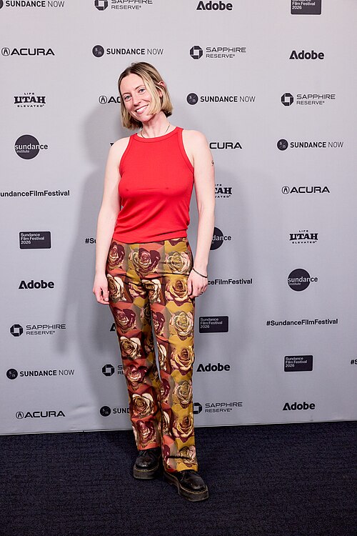Brydie O'Connor at the 2026 Sundance Film Festival for Barbara Forever
