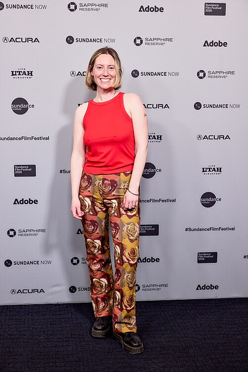 Brydie O'Connor at the 2026 Sundance Film Festival for Barbara Forever