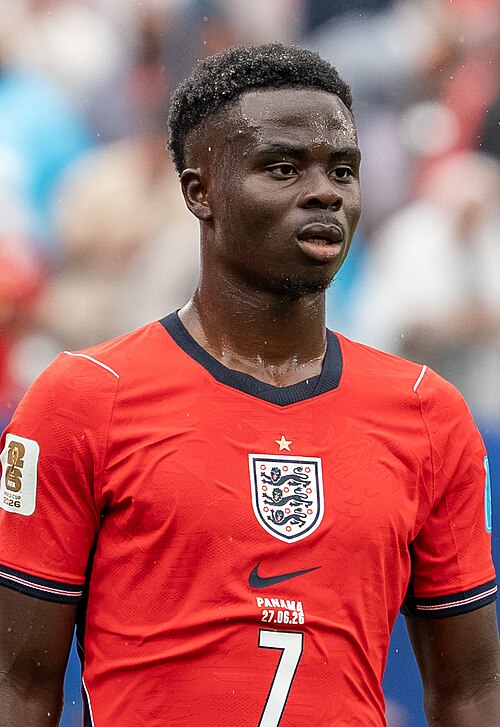 Bukayo Saka during England v Panama on 27 June 2026 at the 2026 FIFA World Cup