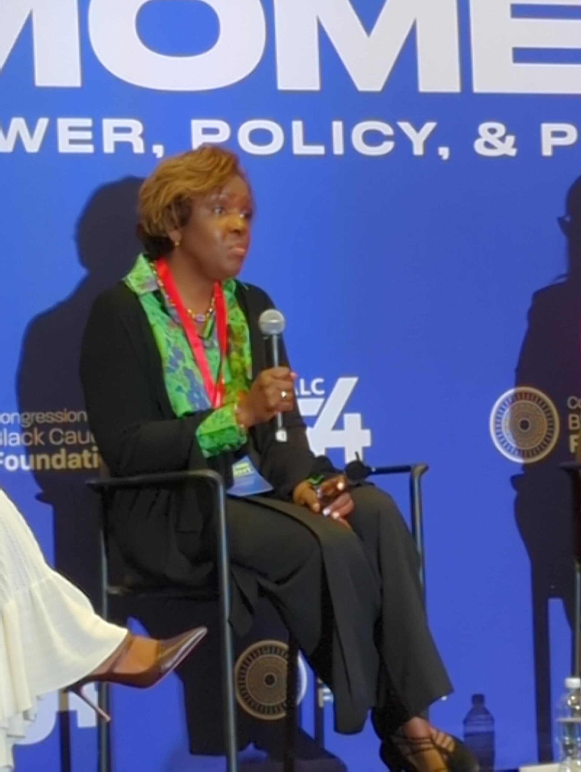 Waves Mowatt-Kane presenting at the 2025 Congressional Black Caucus Foundation Annual Legislative Conference.