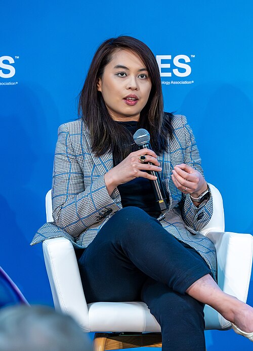 Nan-Wei Gong speaking at the CES2025 "Health AI Startups: Innovating the Future of Healthcare" session
