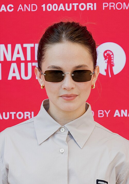 Cailee Spaeny, model, at 83rd Venice International Film Festival in Venice, Italy for the film Miu Miu Women's Tales .