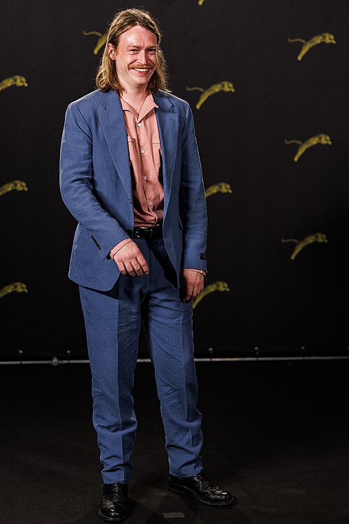 Caleb Landry Jones attends "Down the Arm of God" photocall during the 79th Locarno Film Festival on August 12, 2026 in Locarno, Switzerland.