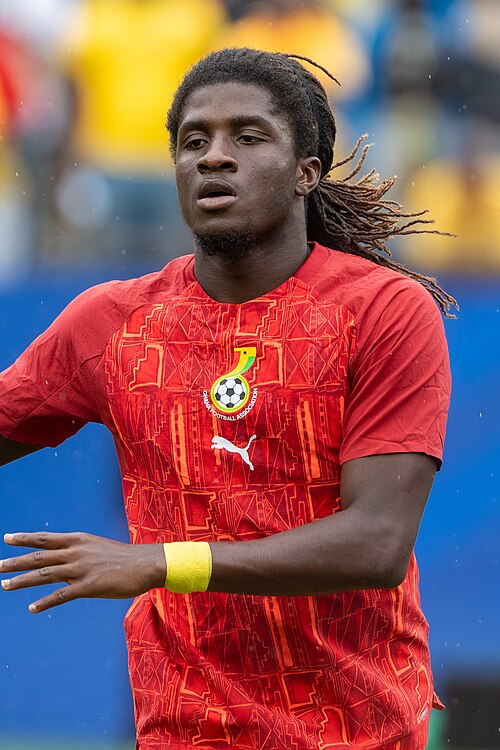 Caleb Yirenkyi during England v Ghana on 23 June 2026 at the 2026 FIFA World Cup