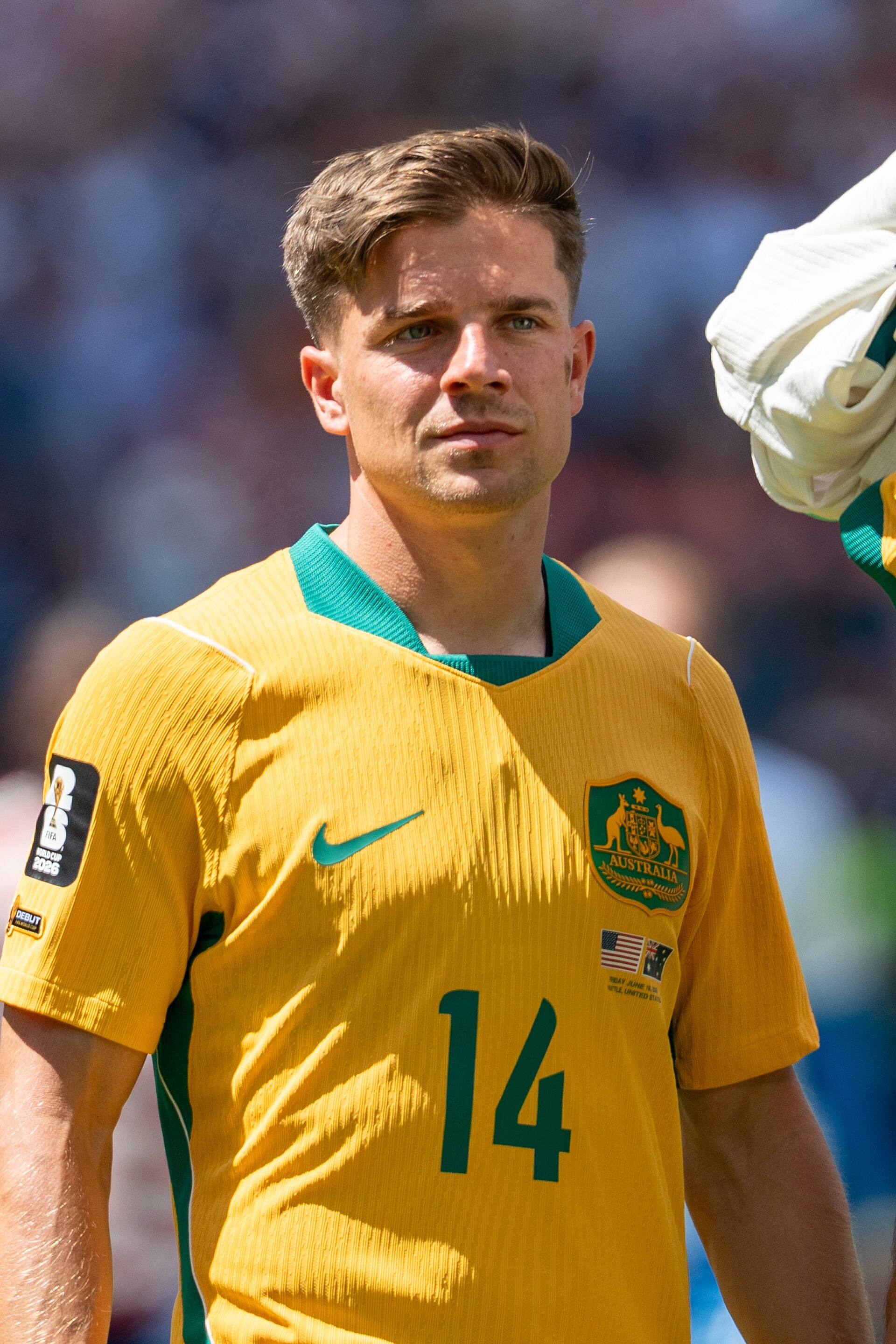Cameron Devlin during United States v Australia on 19 June 2026 at the 2026 FIFA World Cup