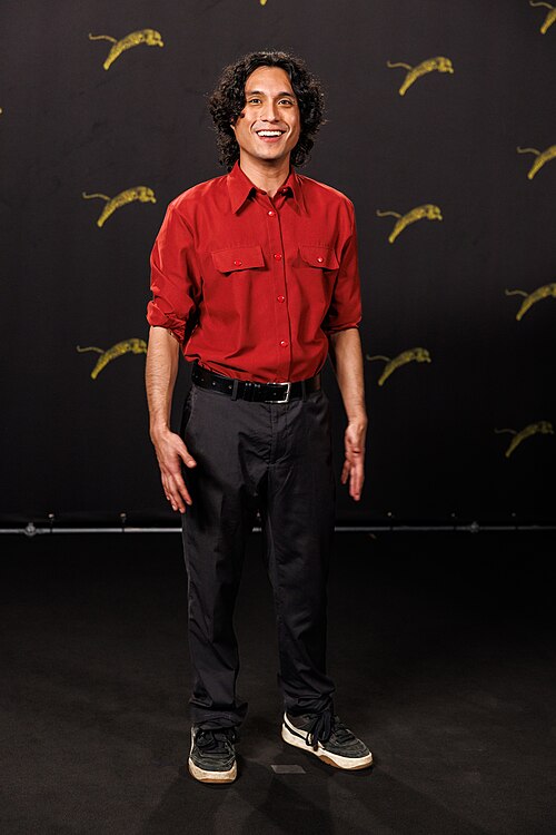 Camilo Arancibia attends "Il Cileno"  (The Chilean) photocall during the 79th Locarno Film Festival on August 13, 2026 in Locarno, Switzerland.