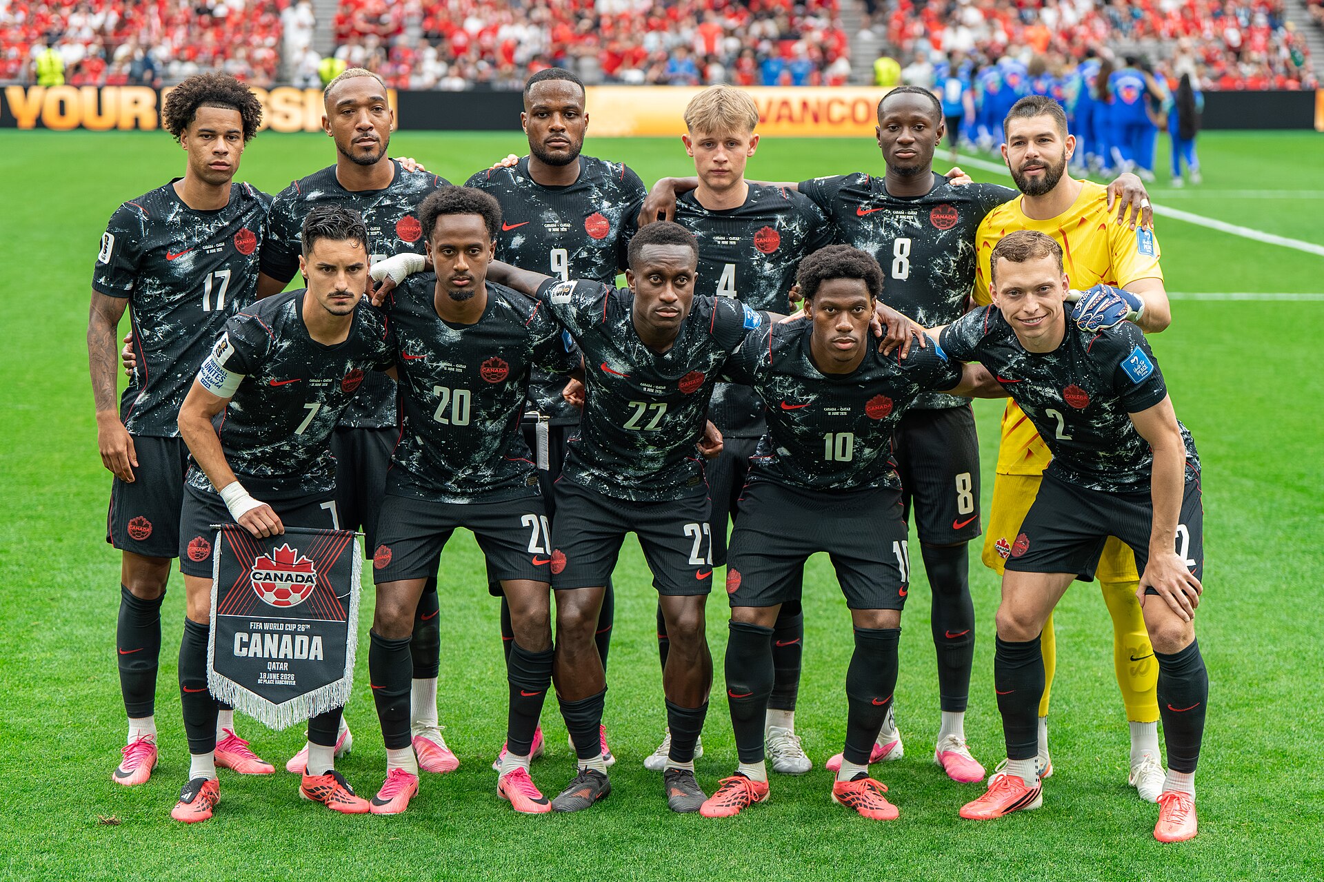 Canada Starting XI during Canada v Qatar on 18 June 2026 at the 2026 FIFA World Cup
