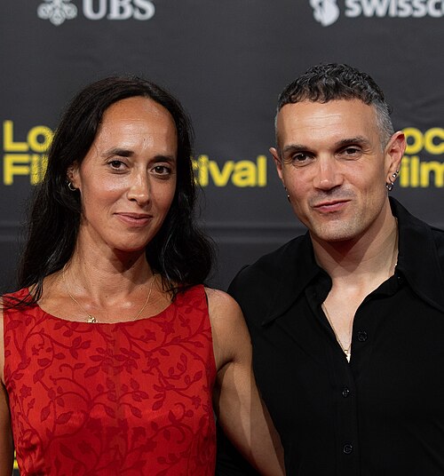 Caroline Poggi and Jonathan Vinel on the red carpet at the 79th Locarno Film Festival 2026 02 (cropped).jpg
