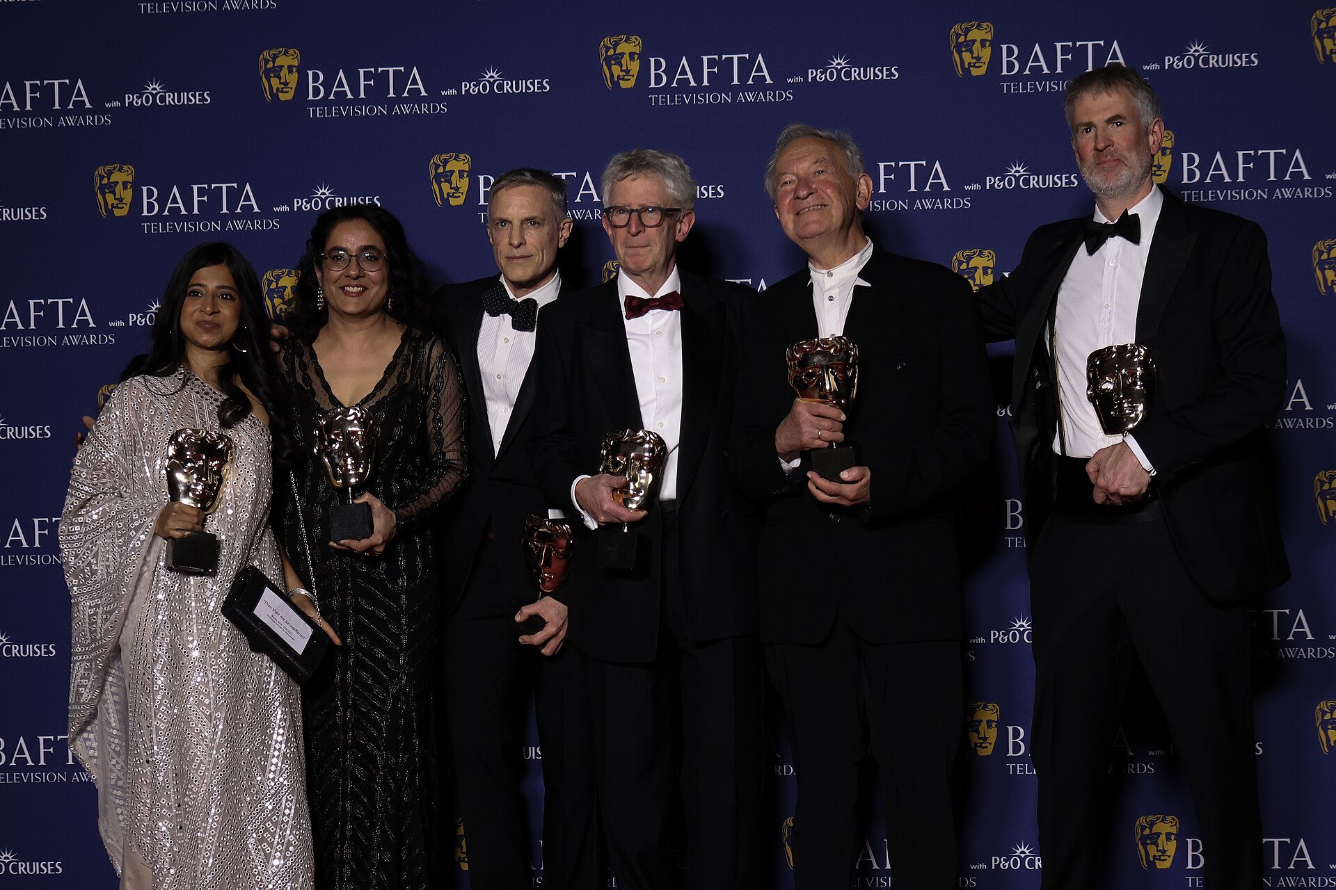 Pictured from Left - Jyoti Mehta, Venita Singh-Warner, Hugo McGregor, Nicolas Kent, Simon Schana, Richard Wilkinson
