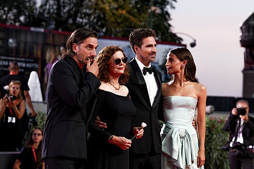Cast and Filmaker of “The Echo Chamber” at the 83rd Venice International Film Festival