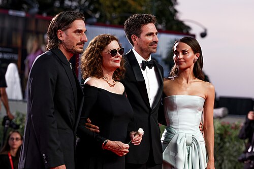Cast and Filmaker of “The Echo Chamber” at the 83rd Venice International Film Festival