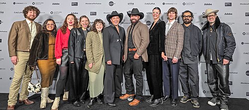 Cast and crew of Jaripeo at the 2026 Sundance Film Festival
