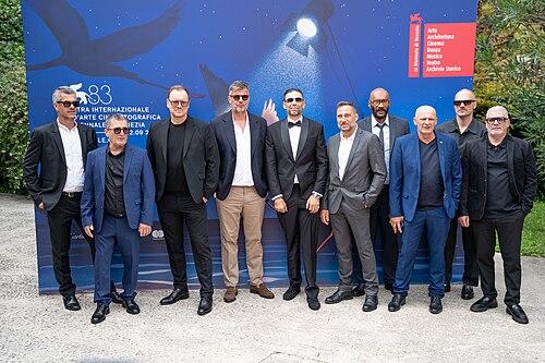 Cast and crew of La Moula at Venice Film Festival 2026.