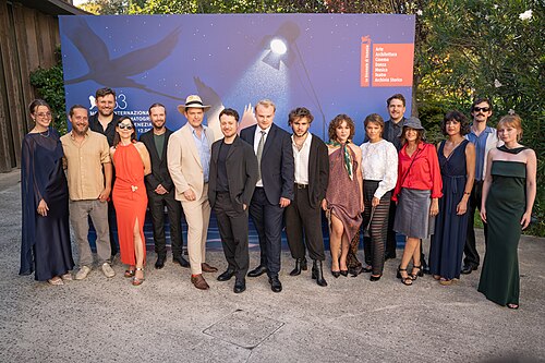 Cast and crew of Oase (Oasis) at Venice Film Festival 2026.