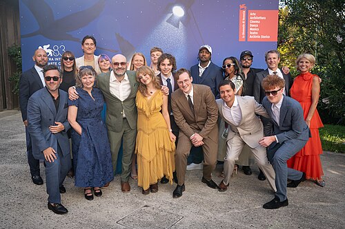 Cast and crew of Too Much Sugar at Venice Film Festival 2026.