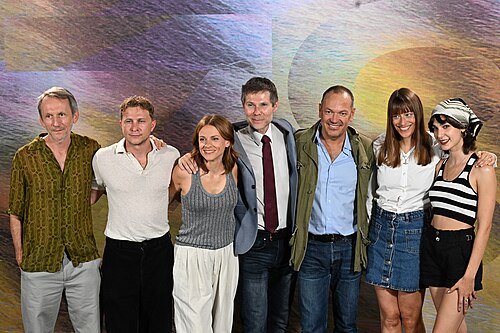 Cast and production team at the photocall for The Deal, Locarno Film Festival, Switzerland, 11 August 2025