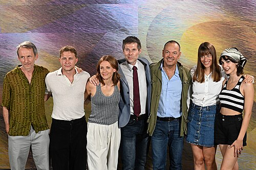 Cast and production team at the photocall for The Deal, Locarno Film Festival, Switzerland, 11 August 2025