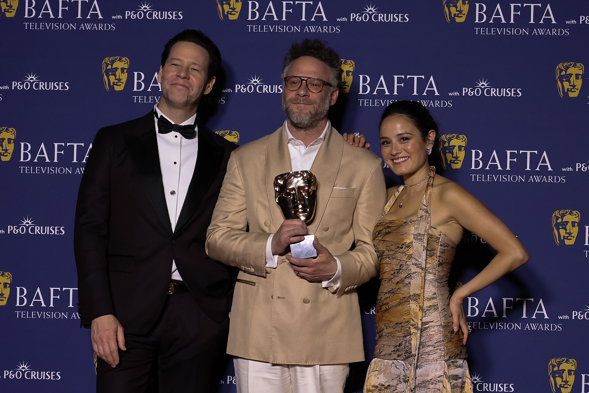 Cast of The Studio winning International at BAFTA TV Awards May 26