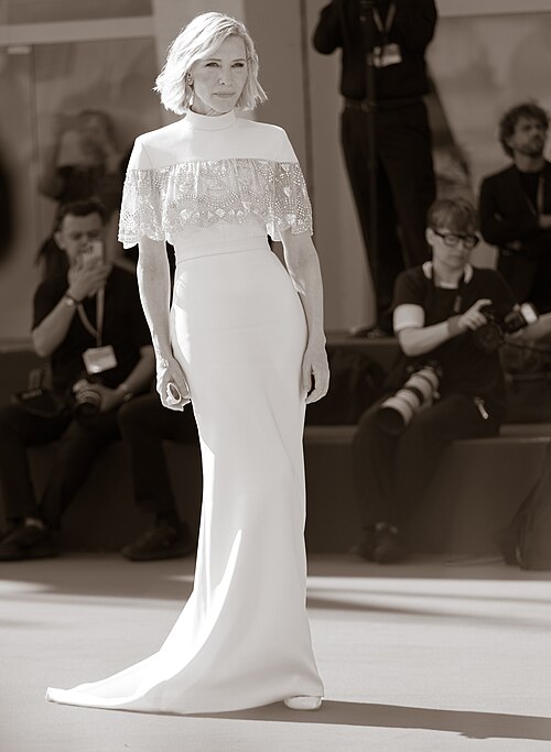 Cate Blanchett, actress, at 81st Venice International Film Festival in Venice, Italy for the film Disclaimer.