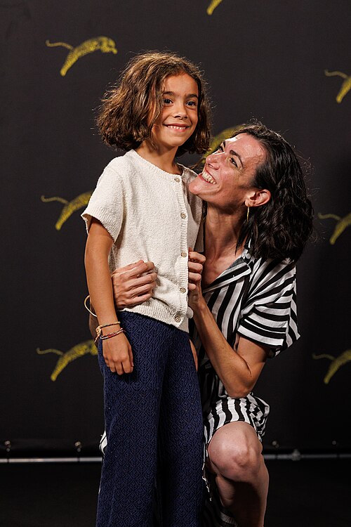 Caterina Ramirez Guallar and Meritxell Colell Aparicio attend "Lejos de los arboles" photocall during the 79th Locarno Film Festival on August 13, 2026 in Locarno, Switzerland.