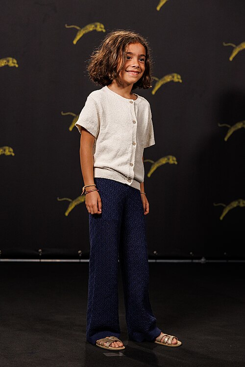 Caterina Ramirez Guallar attends "Lejos de los arboles" photocall during the 79th Locarno Film Festival on August 13, 2026 in Locarno, Switzerland.