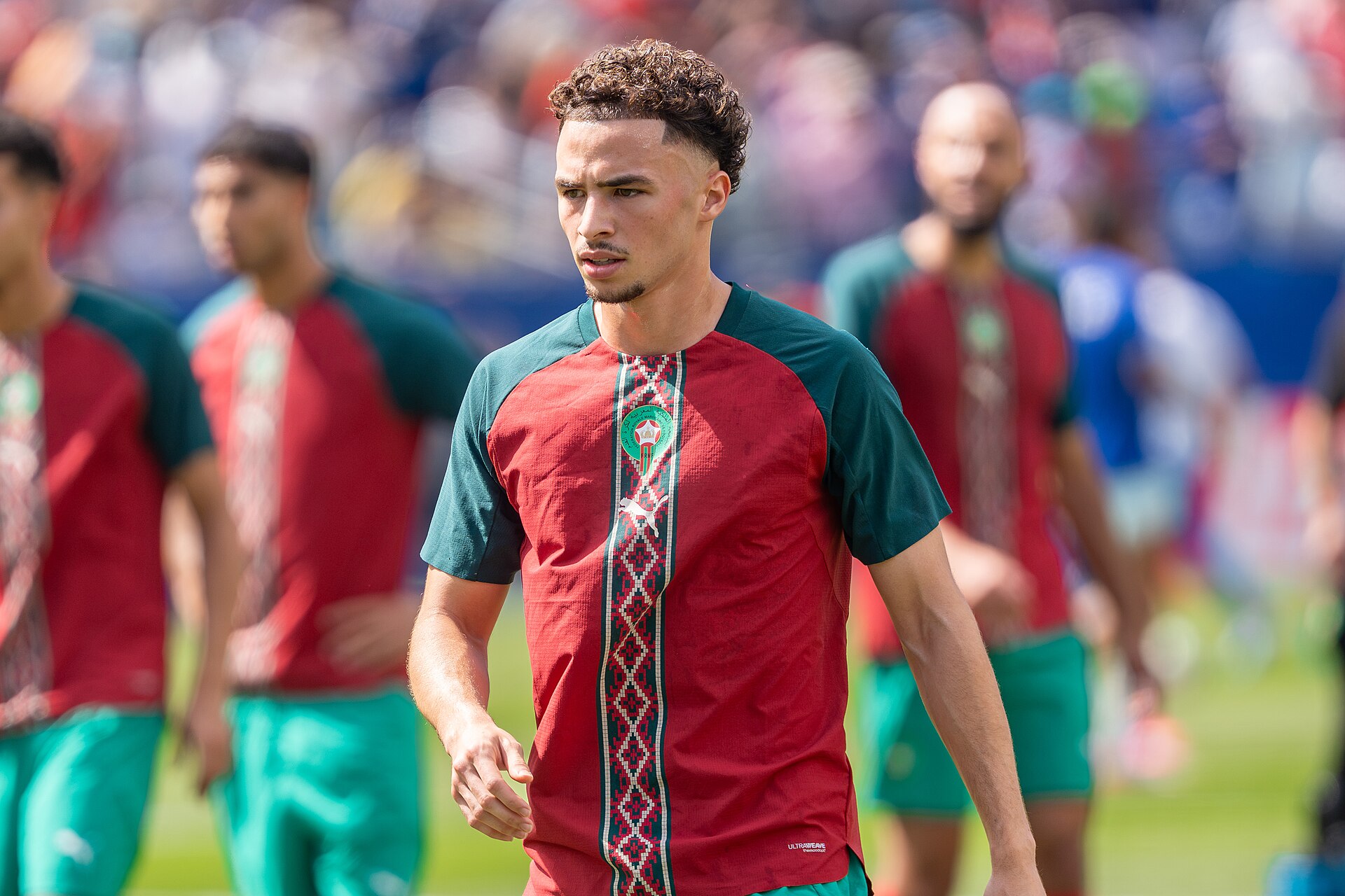 Chemsdine Talbi during France v Morocco at the 2026 FIFA World Cup