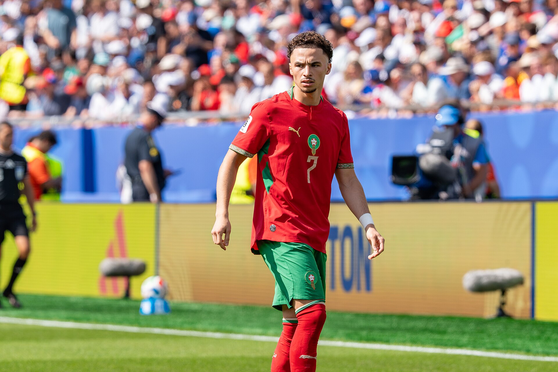 Chemsdine Talbi during France v Morocco at the 2026 FIFA World Cup