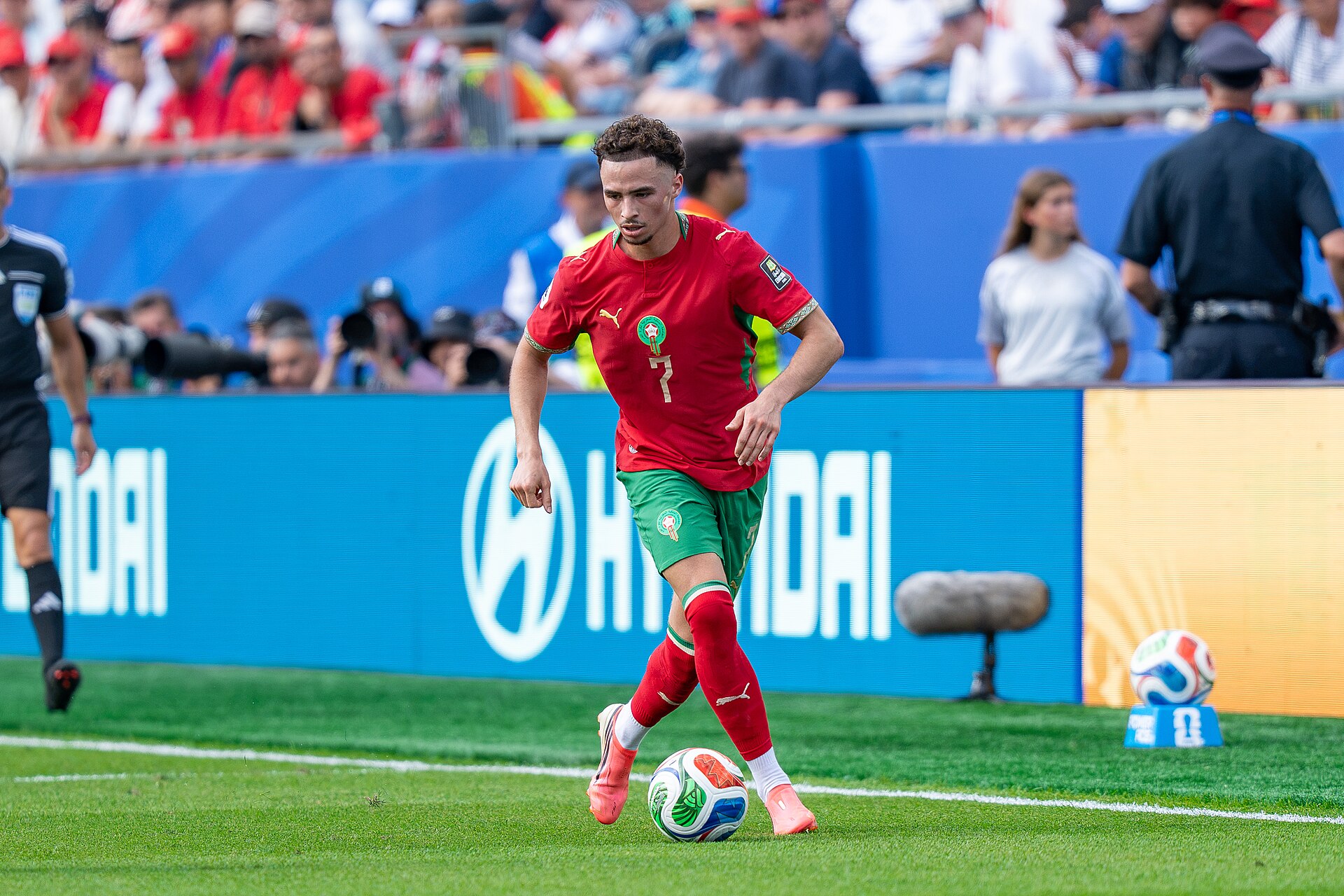 Chemsdine Talbi during France v Morocco at the 2026 FIFA World Cup