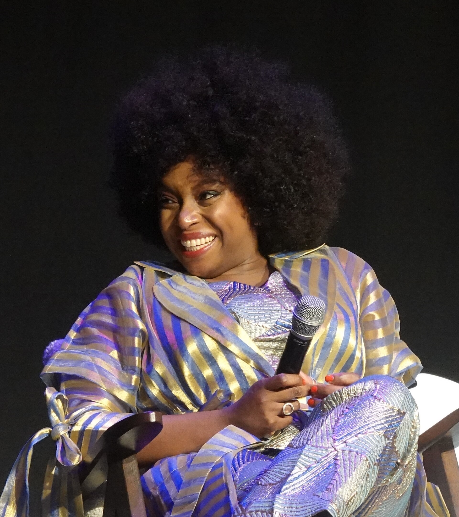 Chimamanda Ngozi Adichie, Nigerian American writer, at the Edinburgh International Book Festival in August 2025