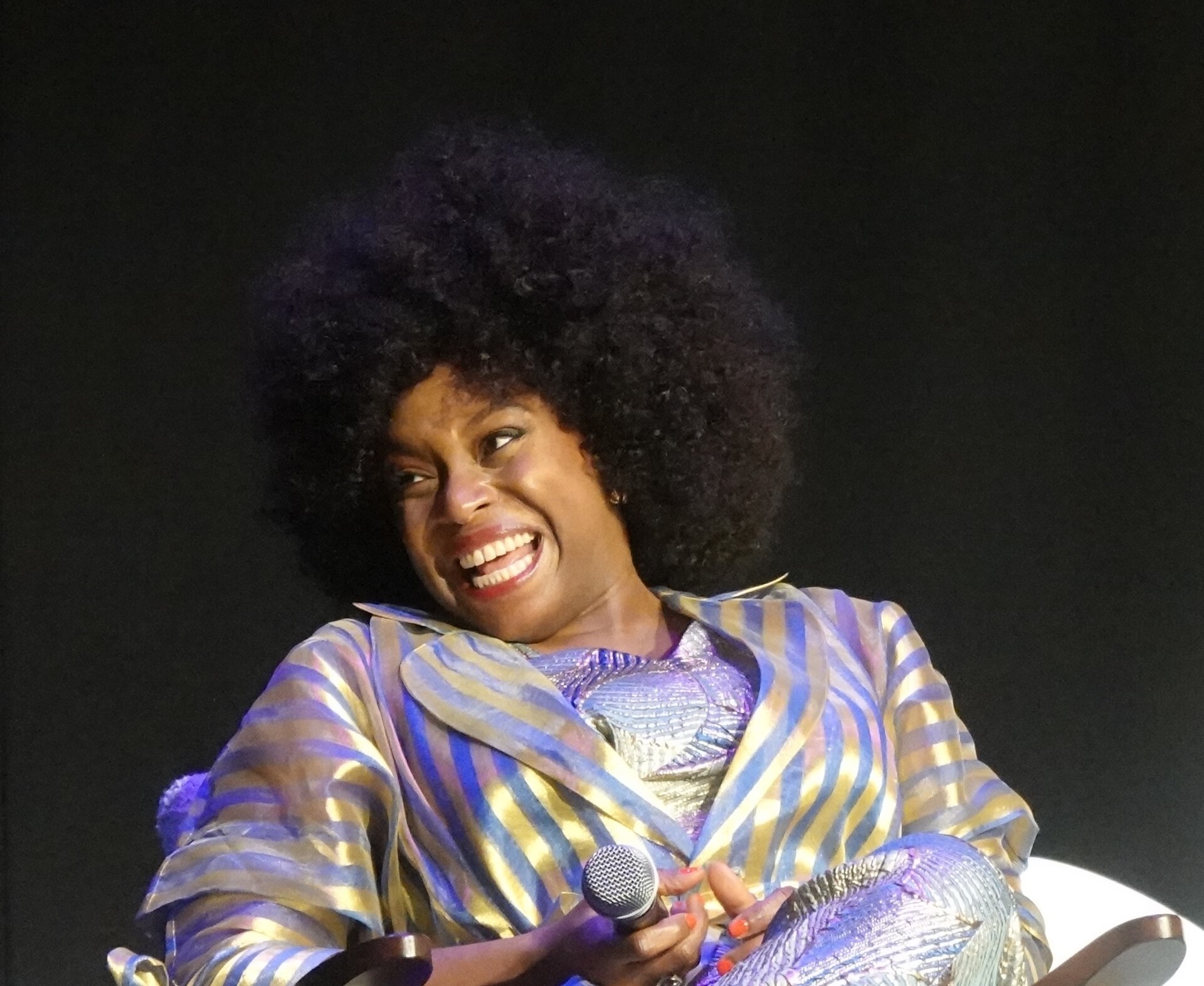Chimamanda Ngozi Adichie, Nigerian American writer, at the Edinburgh International Book Festival in August 2025