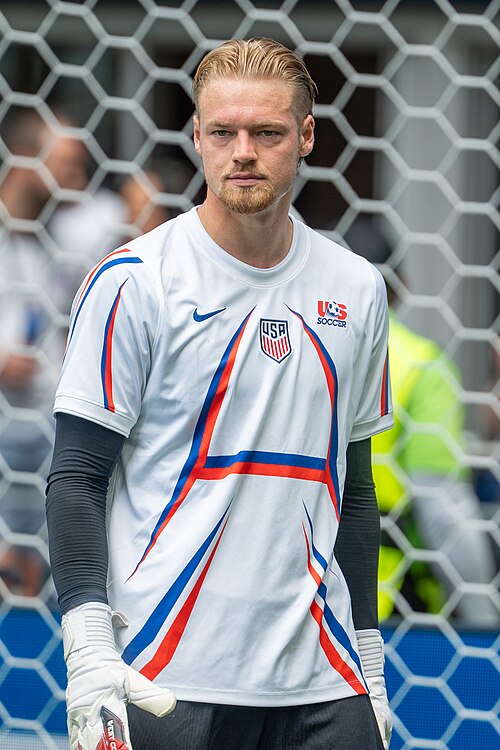 Chris Brady during United States v Australia on 19 June 2026 at the 2026 FIFA World Cup