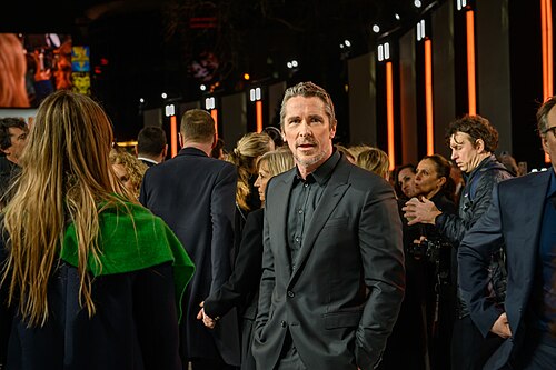 Christian Bale photo call at the world premiere of The Bride Movie in Leicester Square London