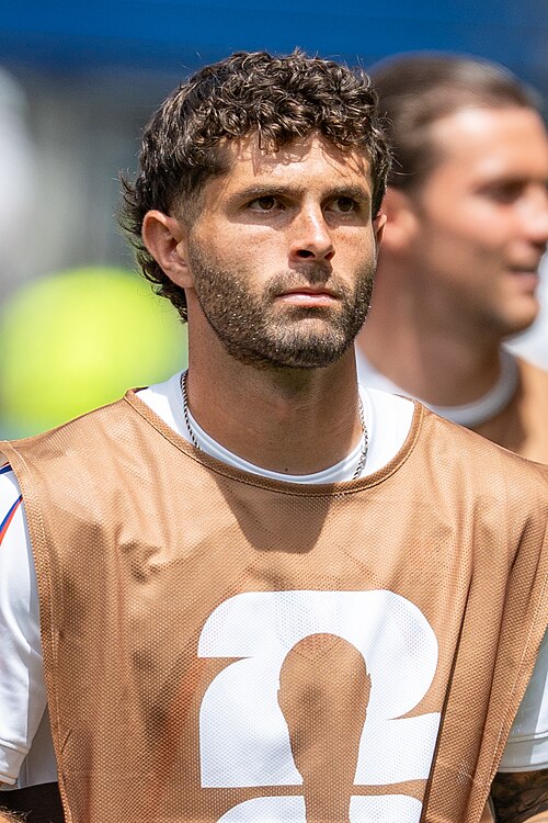 Christian Pulisic during United States v Australia on 19 June 2026 at the 2026 FIFA World Cup