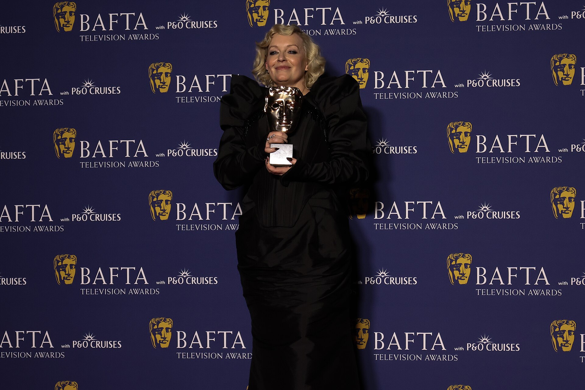 Christine Tremarco winning Supporting Actress at BAFTA TV Awards May 26