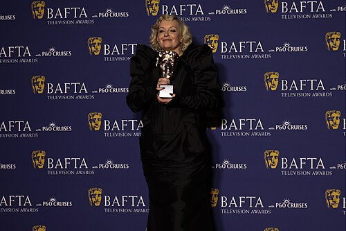 Christine Tremarco winning Supporting Actress at BAFTA TV Awards May 26