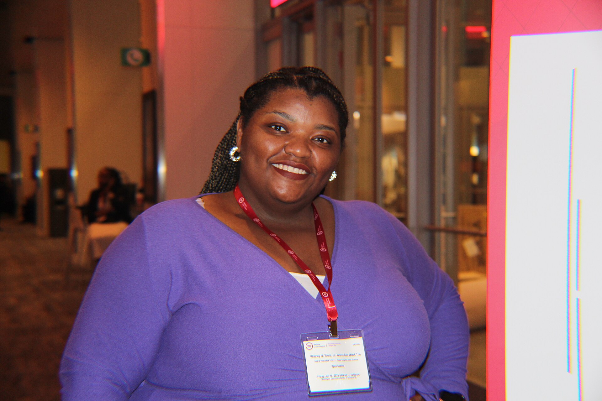 Cierra Reed, Vice President of the Young Professionals of the Milwakee Chapter, at the 2025 National Urban League Conference.