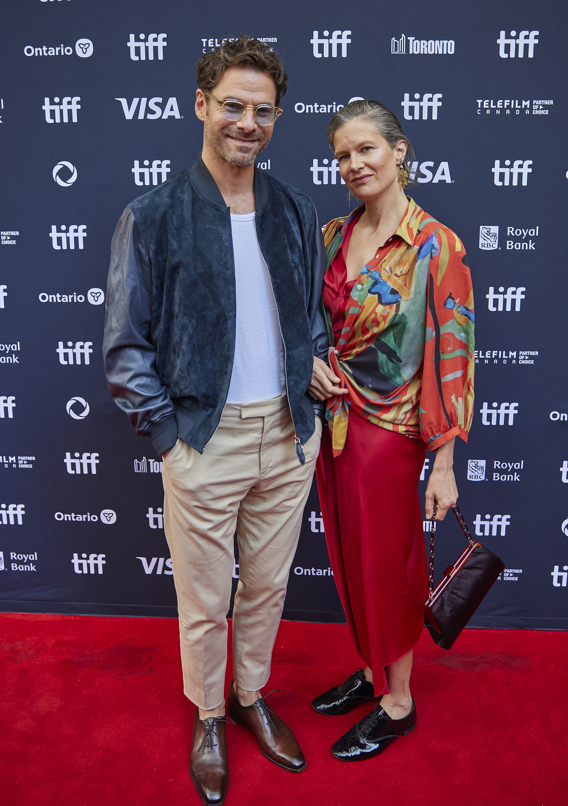 Clement Ducol and Camille Dalmais attend Netflix's "Emilia Perez" Canadian premiere during the Toronto International Film Festival