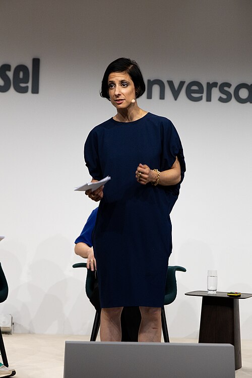 Coline Milliard, executive editor of Art Basel, at the Art Basel international art fair in Basel, Switzerland in June 2025.