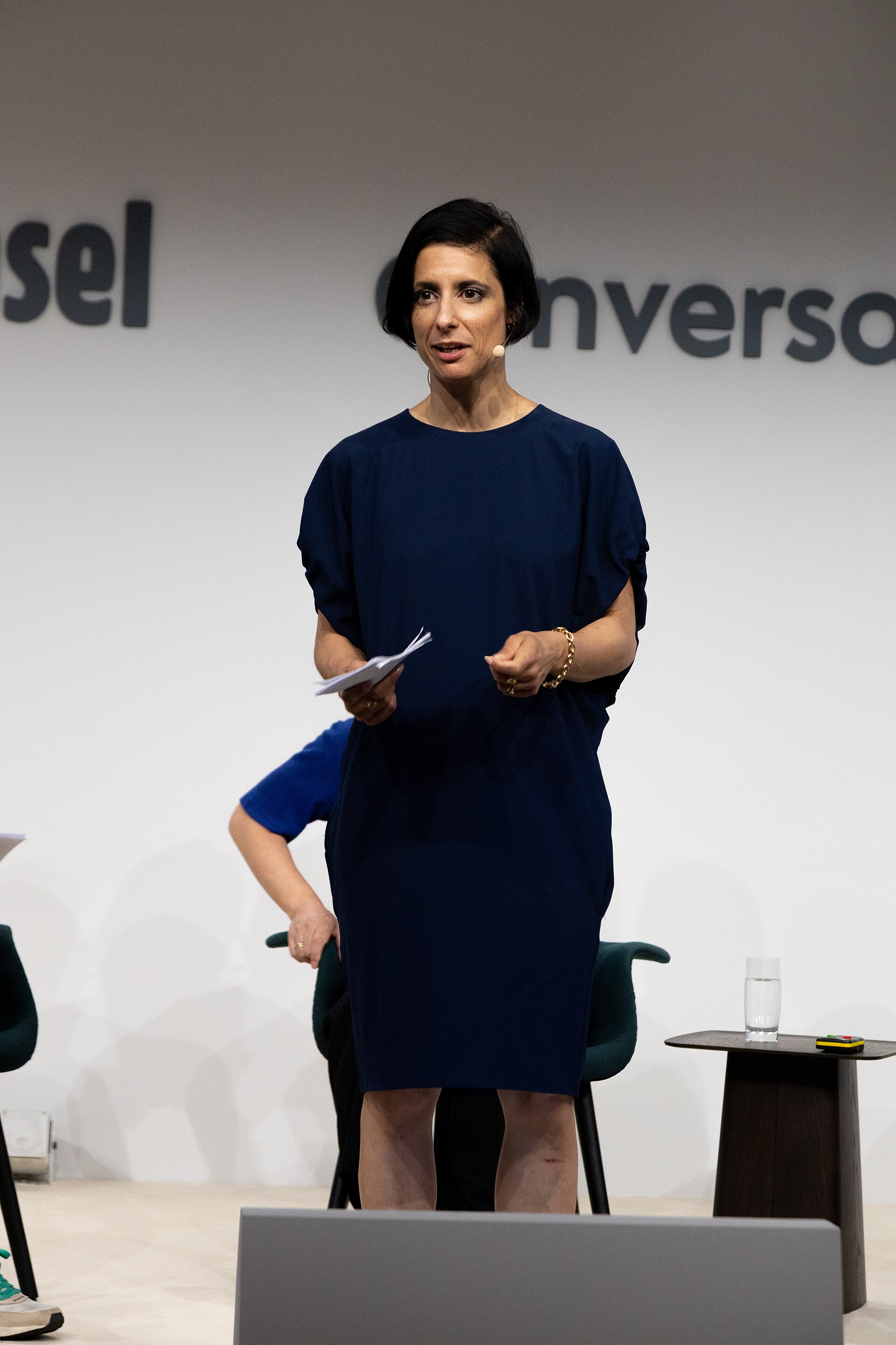 Coline Milliard, executive editor of Art Basel, at the Art Basel international art fair in Basel, Switzerland in June 2025.