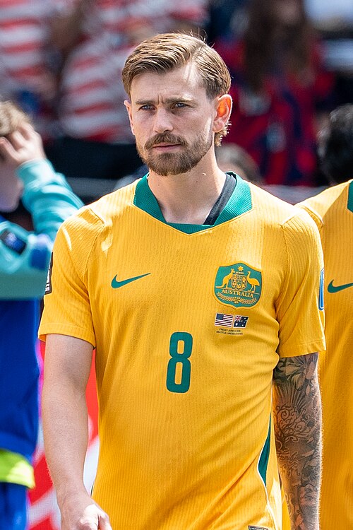 Connor Metcalfe during United States v Australia on 19 June 2026 at the 2026 FIFA World Cup