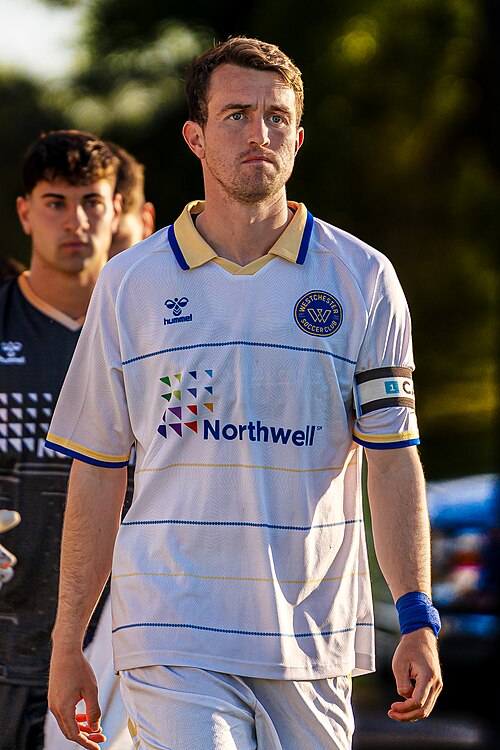 Conor McGlynn playing for the Westchester SC vs Richmond Kickers on  May, 1, 2026